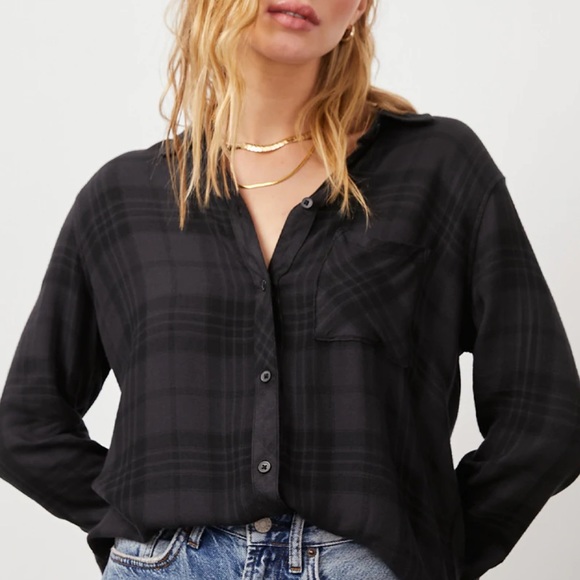 Rails HUNTER button down - black / charcoal - Picture 3 of 7